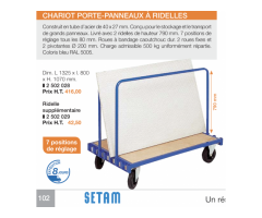 Chariot professionnel neuf