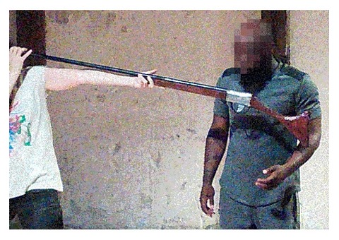FUSIL LONG factice