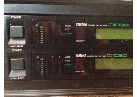 Yamaha D1030, Digital Delay Line, Equalizer, 3 Ch Out, Vintage Rack