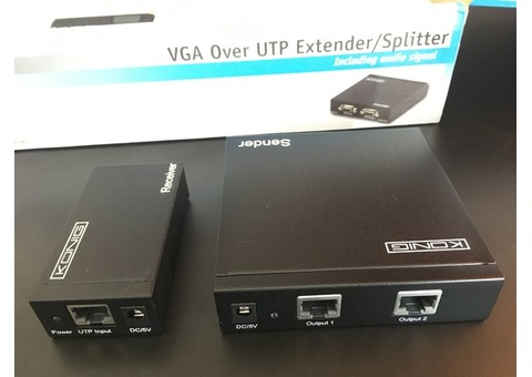 Extendeur VGA audio sur câble Ethernet jusquà 300 m