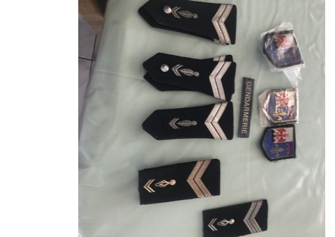 Lot accessoires gendarmes nationale française