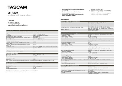 Tascam SS-R200