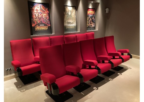 Authentiques fauteuils cinéma personnalisables rehoussés à neuf 80 coloris disponibles