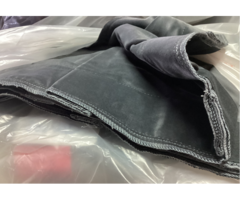 Rideau velours coton plissé gris N5