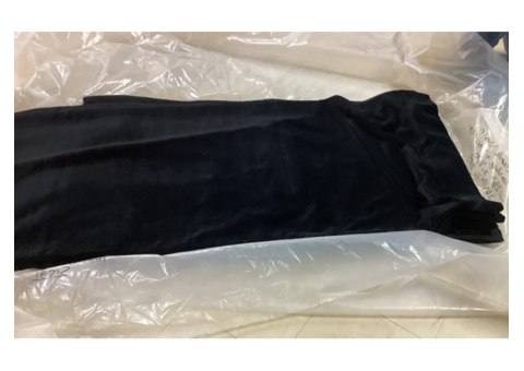 Rideau velours polyester noir N22