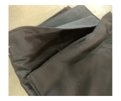 REF 45 Deux rideaux opaques satin noir