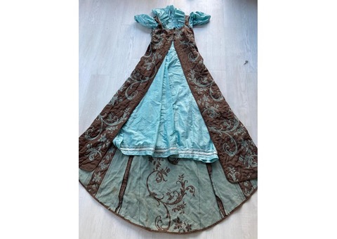 robe bleu marron