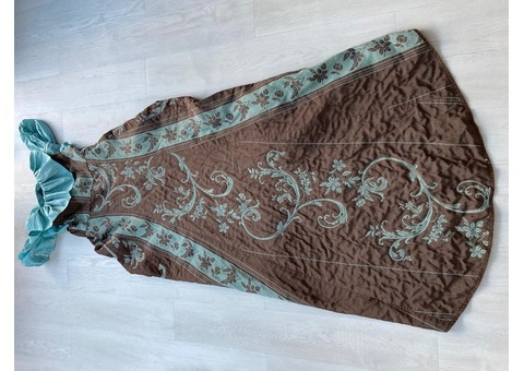 robe bleu marron