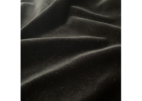 Rideau velours coton noir N76 N77 N78