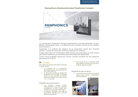 Lot de 8 enceintes directionnelles Panphonics et amplificateurs
