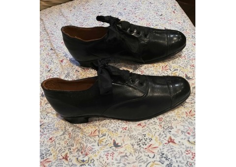TROTTEURS DAME CUIR NOIR ANNÉES 191020