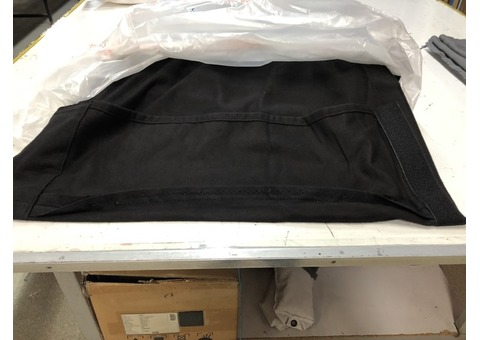 REF 71 Deux Rideaux polyesters noirs