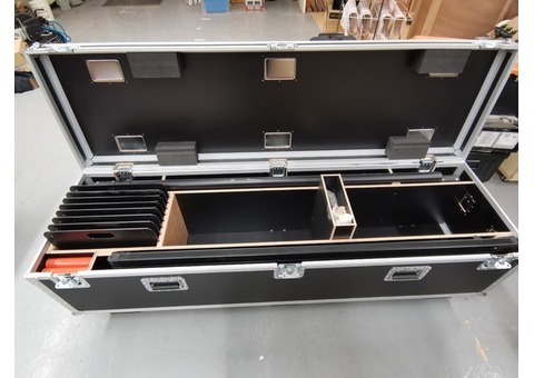 SYSTEME WENTEX PIPE AND DRAPE 8 MODULES FLIGHT CASE