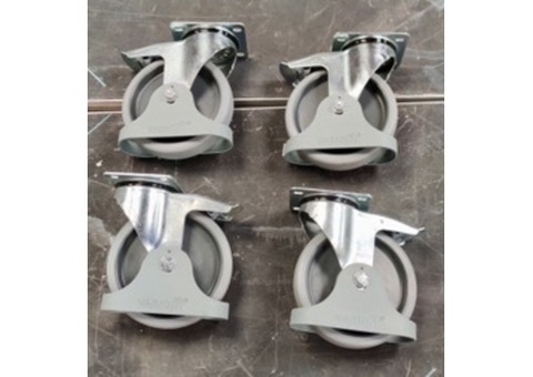 4 roues pivotantes thermoplastiques avec frein