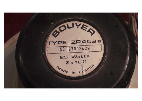Haut parleur Bouyer ZR 409