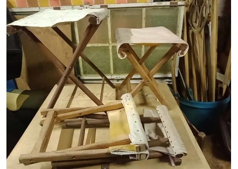 Lot de tabourets pliants boistissus