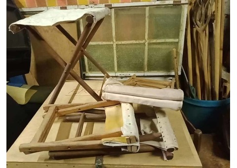 Lot de tabourets pliants boistissus