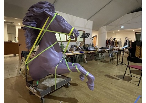 Buste sculpture de Cheval