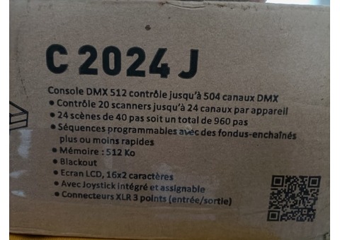 Vends console DMX Nicols C 2024 J