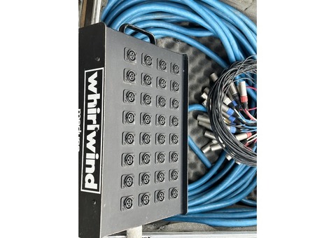 Câblage audio Multipaire son 32 paires XLR boitier 32 entrées longueur 30 m