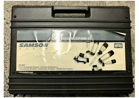Kit de 8 micros pro SAMSON pour batterie