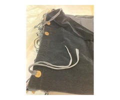 REF114 Pendrillons velours polyester noir