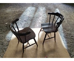 2 imposantes Chaises type Windsor vintage