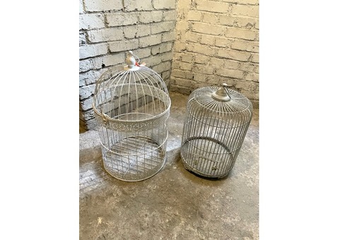 Paire cages à oiseaux