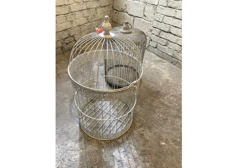 Paire cages à oiseaux