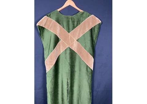 Costume de scène Tabard de chevalier vert velour