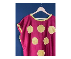 Costume de scène Tabard de chevalier rouge et jaune velour