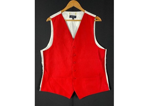 Gilet de costume rouge