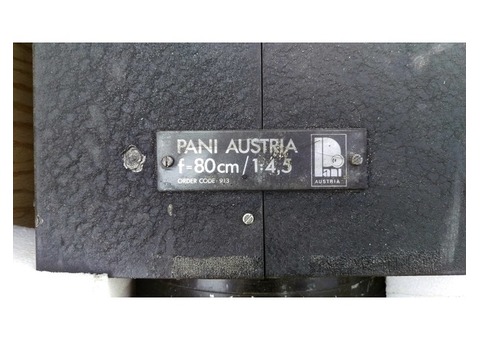 OBJECTIFS OBJECTIVES LENSES PANI AUSTRIA f 80 cm 1 45