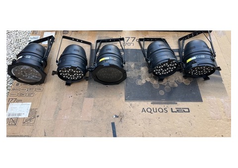 Lot de 5 projecteurs PAR64 litecraft AT10