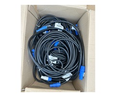 Lot de câbles dalimentation powercon DMX