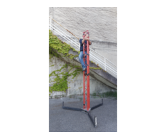 Vends pont rouge en aluminium
