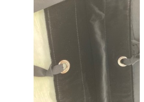 REF 150 pendrillon en velours coton noir