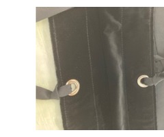 REF 150 pendrillon en velours coton noir