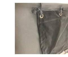 REF 152 pendrillon en velours coton noir