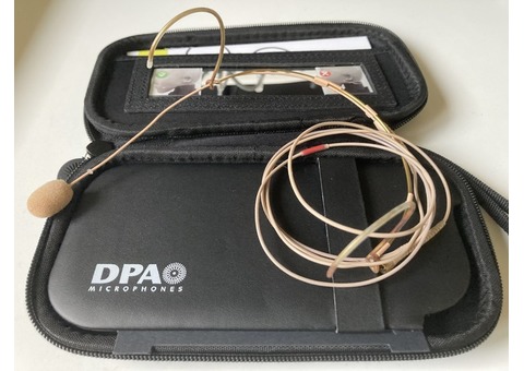 Microphone serretête DPA 4066 omnidirectionnel beige microdot
