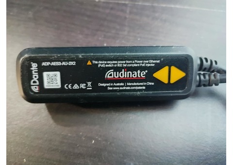 2x Adaptateur Audinate Dante Avio AES3 ADPAES AU 2x2