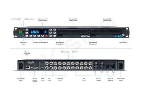 Enregistreur AJA KIPRO RACK 2 disques durs 500Go