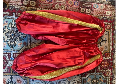 pantalon bouffant rouge