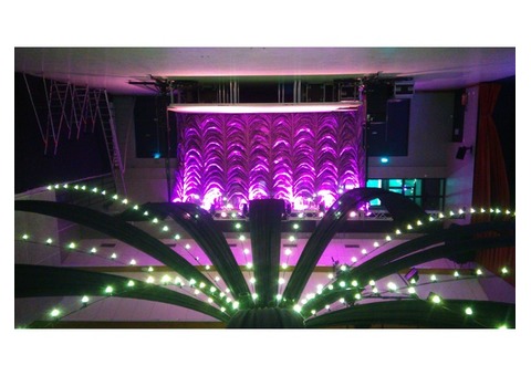 RIDEAU CABARET IGNIFUGE ht 5m x largeur 10m