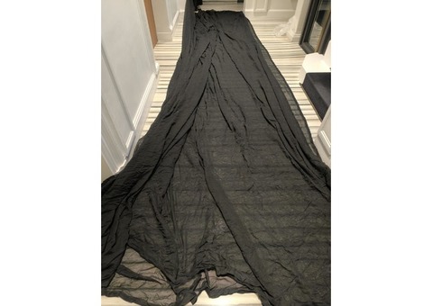 A VENDRE TULLE GOBELIN NOIR 100 COTON M1 60grm2