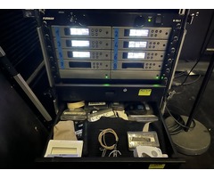 Rack complet avec 8 Micros HF pocket Sennheiser