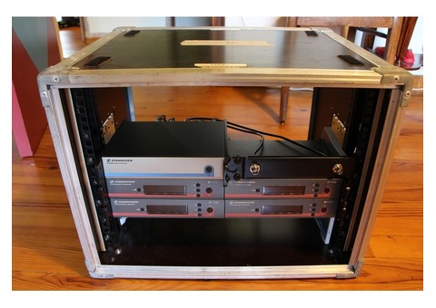 RACK 4 EMETTEURS RECEPTEURS HF SENNHEISER