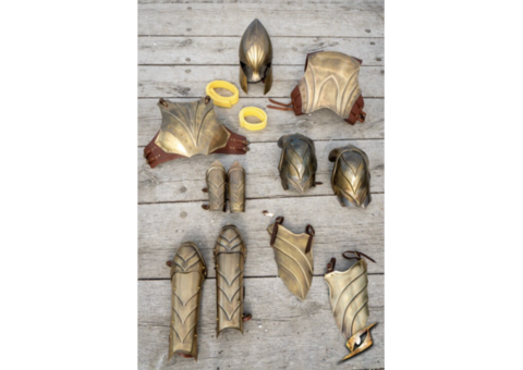 Armure complète métal doré Chevalier Epic Armoury style Heroic Fantasy Faite mainTaille SM