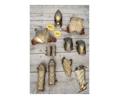 Armure complète métal doré Chevalier Epic Armoury style Heroic Fantasy Faite mainTaille SM