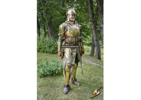 Armure complète métal doré Chevalier Epic Armoury style Heroic Fantasy Faite mainTaille SM